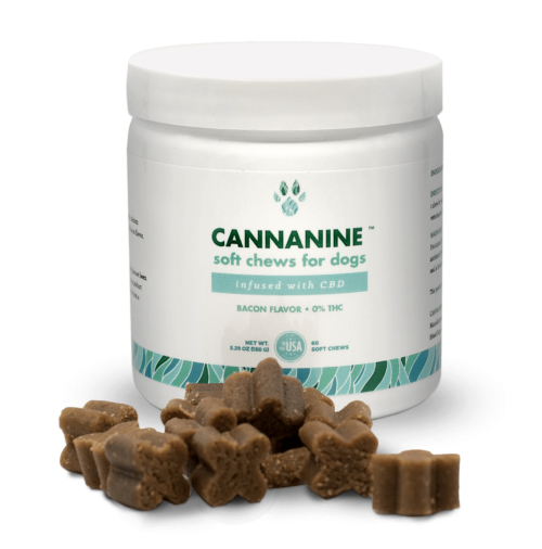 Cannanine™  Bacon Flavor Soft Chews With Hemp For Dogs 300 mg. 60 ct.