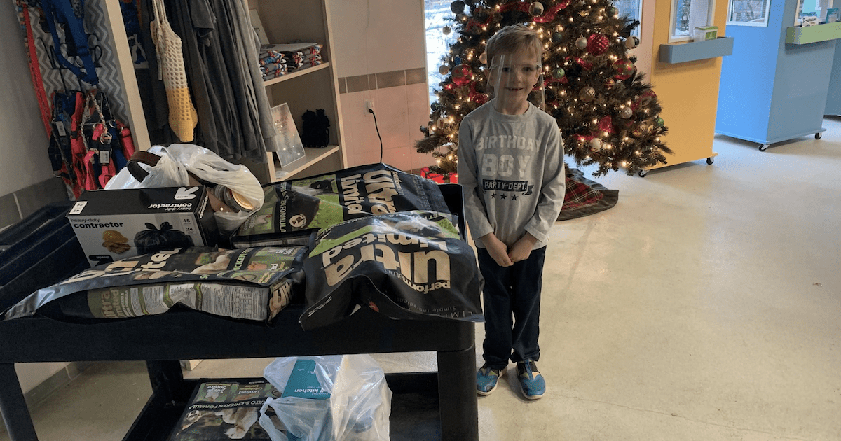 7-Year-Old Donates to Shelter