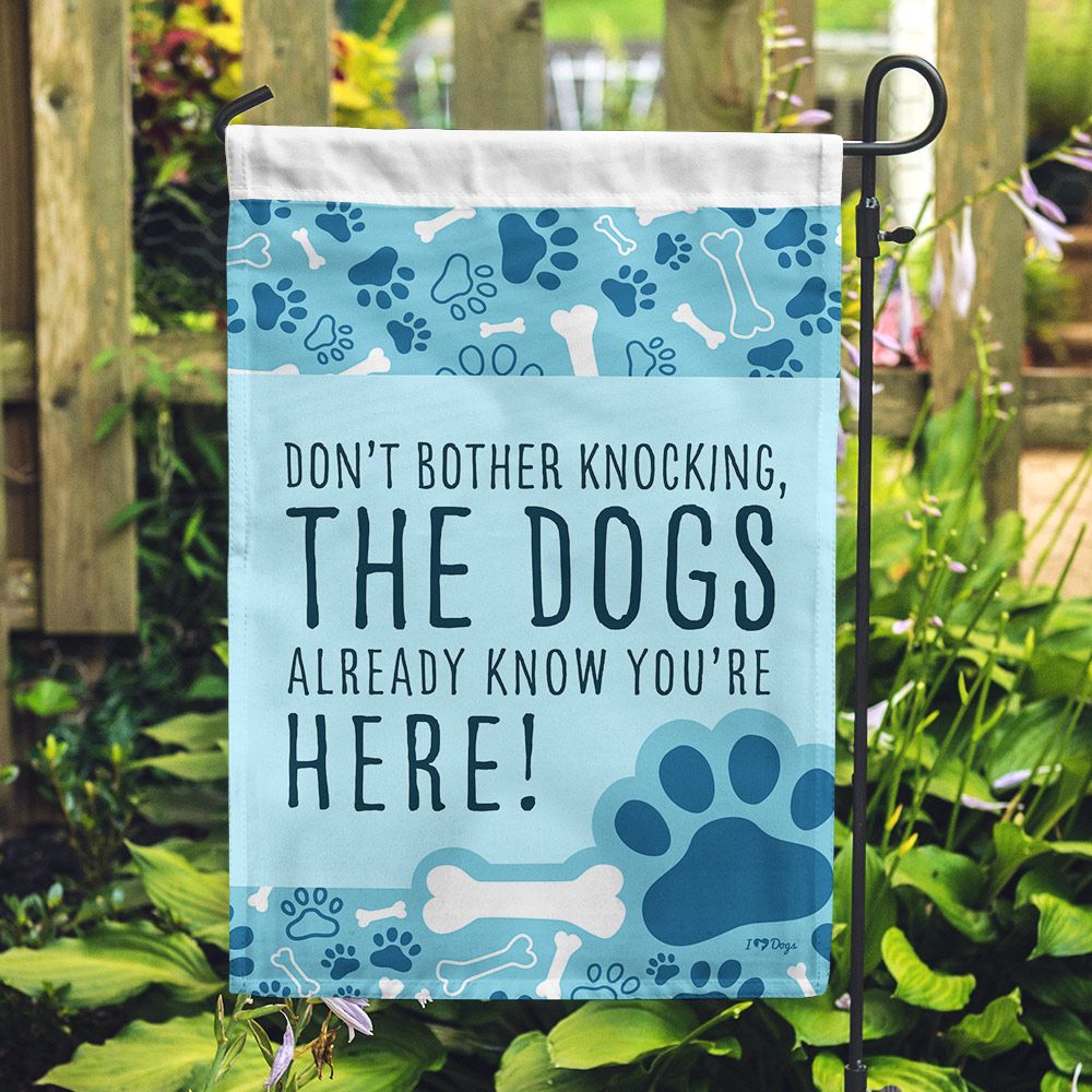 Don't Bother Knocking Garden Flag- Deal 35% Off