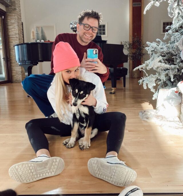 Bobby Bones and Caitlin Parker puppy