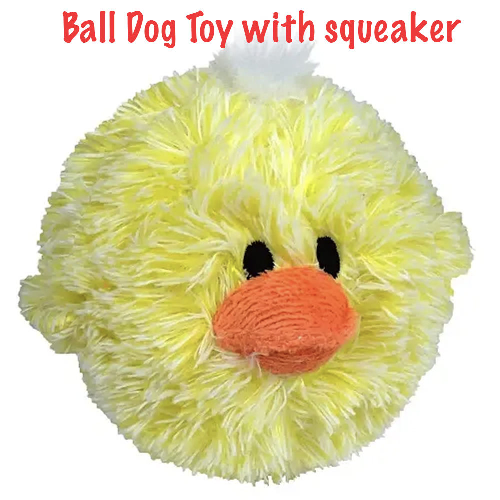 Special Offer! Cute Chick Chick Plush Dog Ball Toy with Squeaker