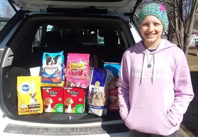 Avery and collected donations