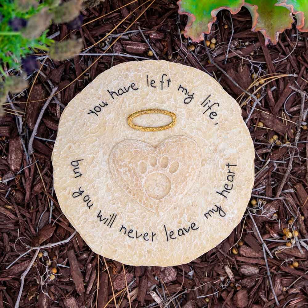 Image of You Will Never Leave My Heart- Memorial Garden Stone- Deal 33% OFF