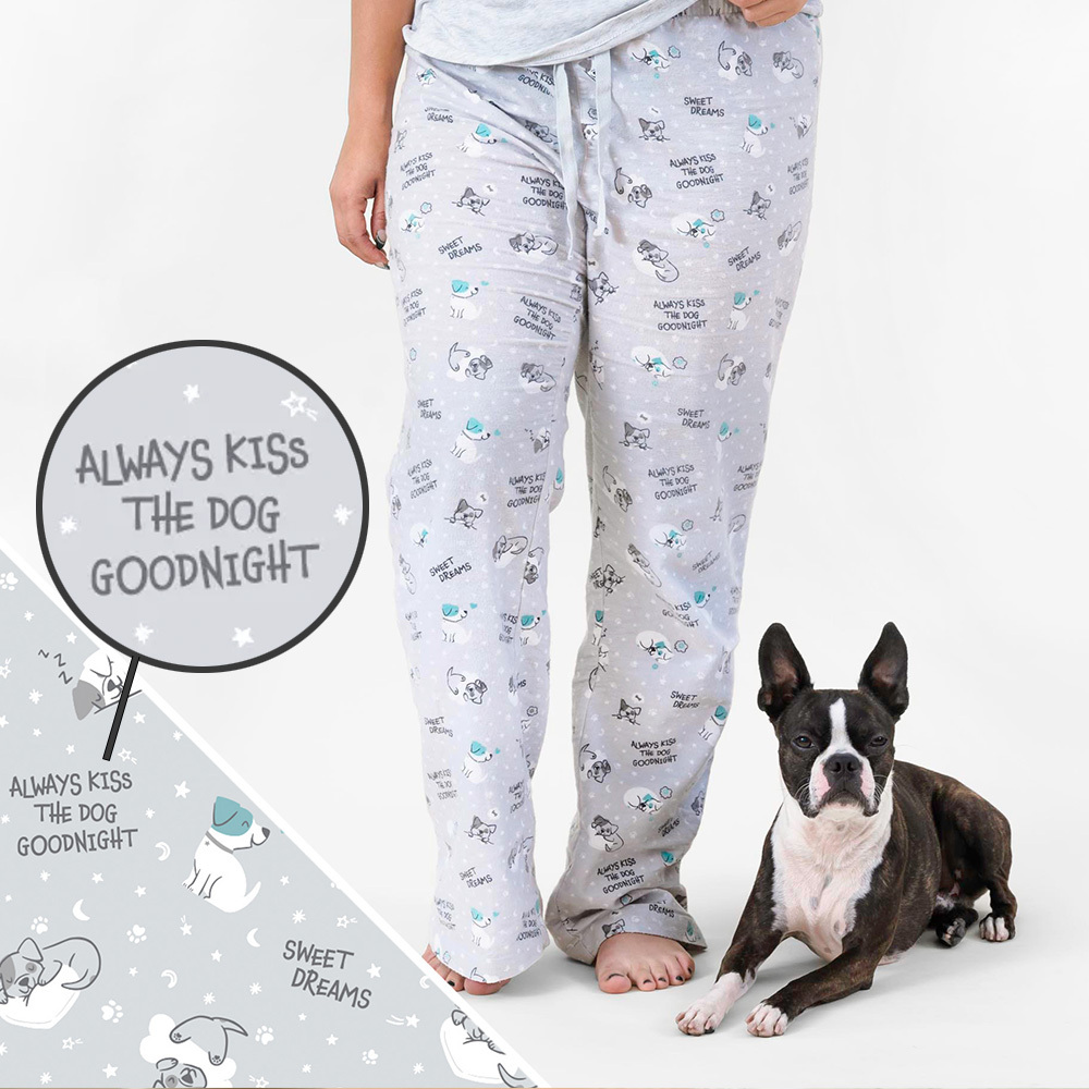 Image of Special Offer! Comfy Cozy 🐶 Always Kiss the Dog Goodnight Lounge Pant