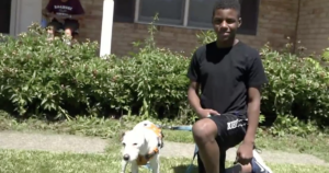 Teen finds lost dog