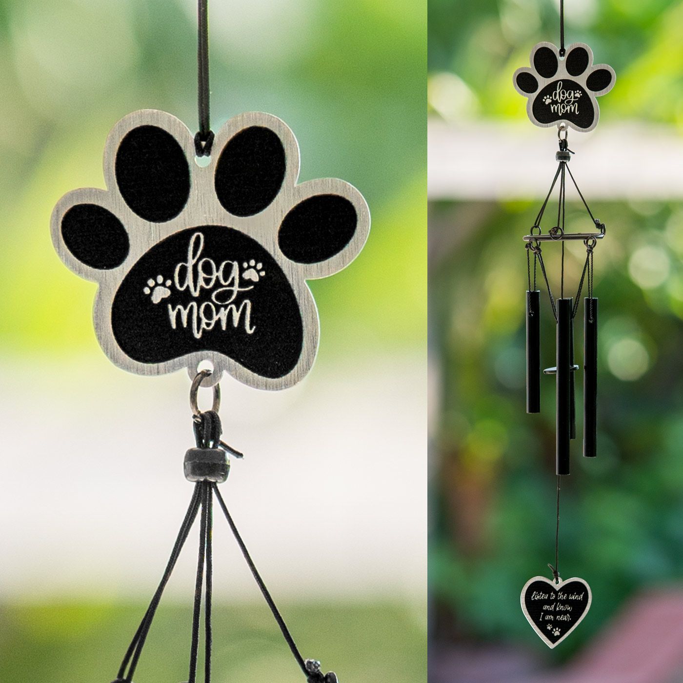 Image of Dog Mom “Listen To The Wind And Know I Am Near” Wind Chime- Discount 40% Off  Save $9.20