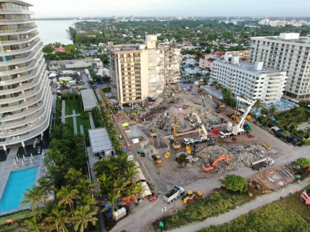 Collapsed Miami building