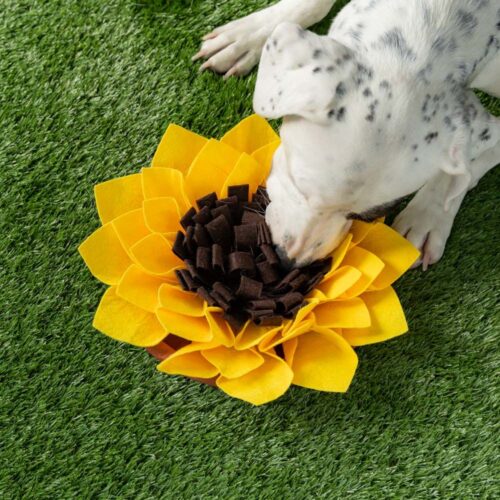 Blooming Sunflower Snuffle Mat- Interactive Feed Game, Encourages Natural Foraging Skills- LIMITED TIME OFFER 50% OFF !