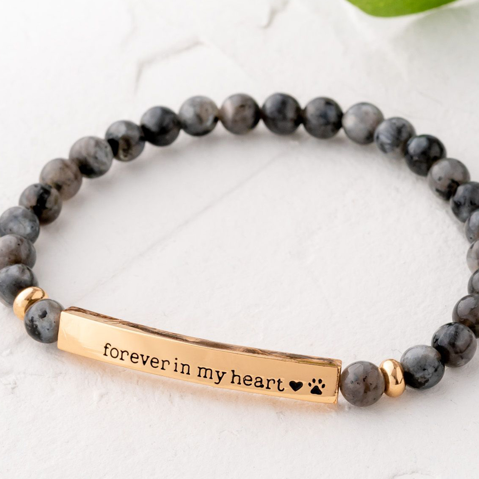 Image of ‘Forever In My Heart ’ Bracelet - Grey Spectrolite