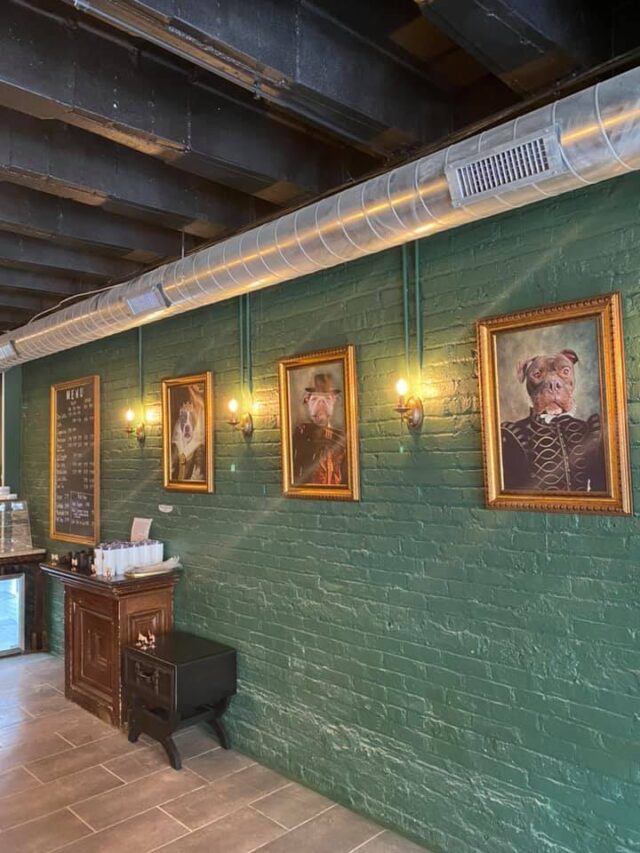 Coffee shop wall
