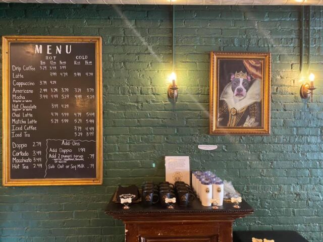 Dog coffee shop