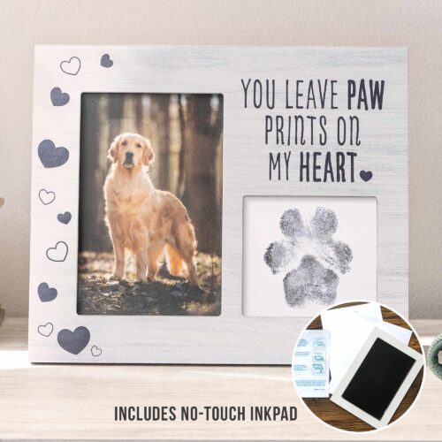 You Leave Paw Prints On My Heart Frame + Ink Pad 🦋 Safe & Together – Provides a Day of Safety & Care For Domestic Violence Victims