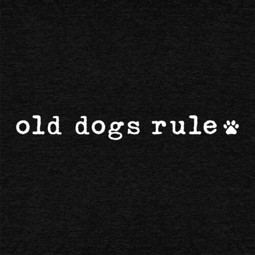 Old Dogs Rule Slouchy Tee Black