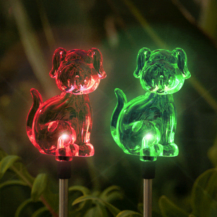 Image of Pup Pups Solar Garden Light -Set of 2