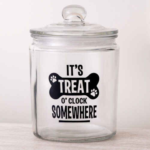 It's Treat O'Clock Somewhere- Treat Jar (with Special 50% off Dental Stick offer! )