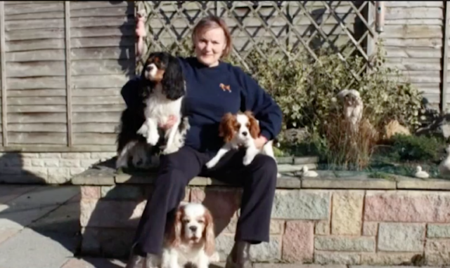 Jan with her dogs