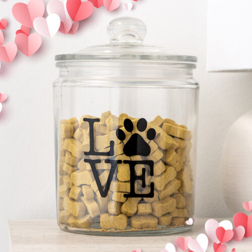 LOVE  ❤️ Paw Treat Jar -Deal 35% Off!