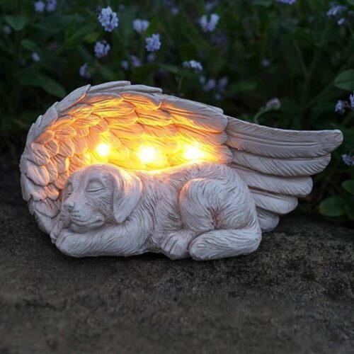 Forever My Guardian Angel Pup Garden Solar Light- LIMITED TIME OFFER 33% OFF!