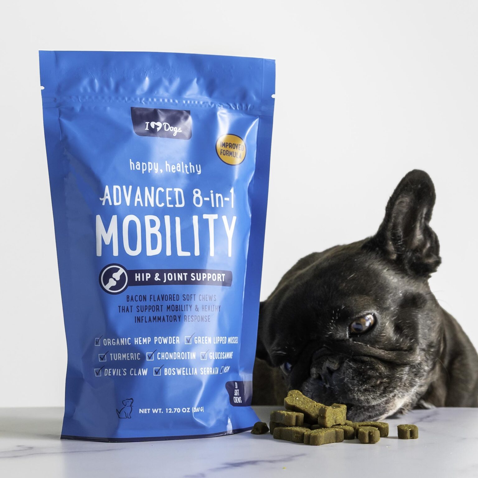 iHeartDogs Hip and Joint Supplement for Dogs Advanced 8in1 Dog