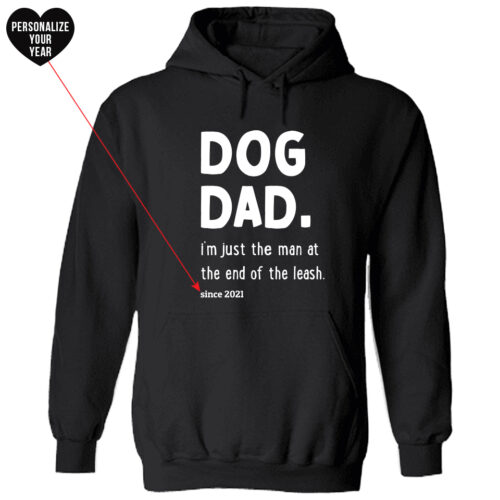 Man At The End Of The Leash Hoodie Black