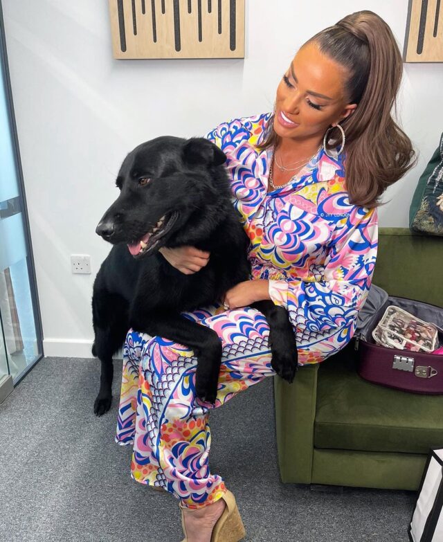 Katie Price with Blade the Dog