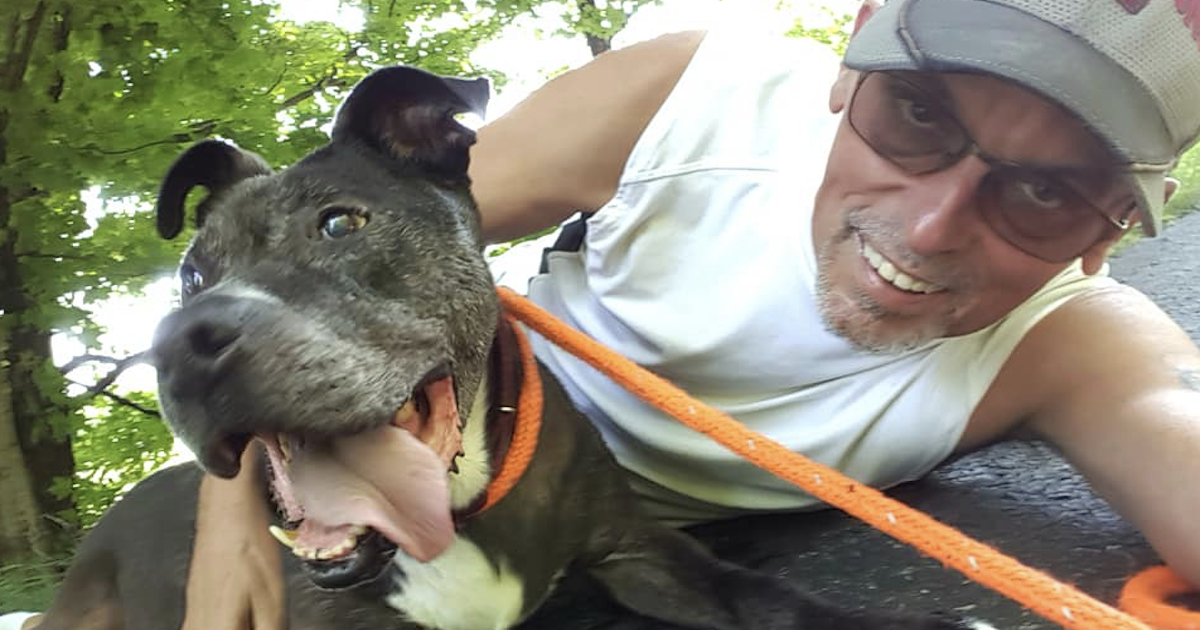 Volunteer Helps Pit Bull Get Adopted