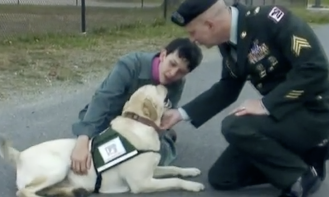Inmate and veteran pet service dog