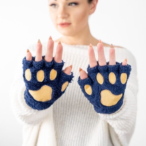 FREE Giving Paws Warm & Fuzzy Gloves - Denim