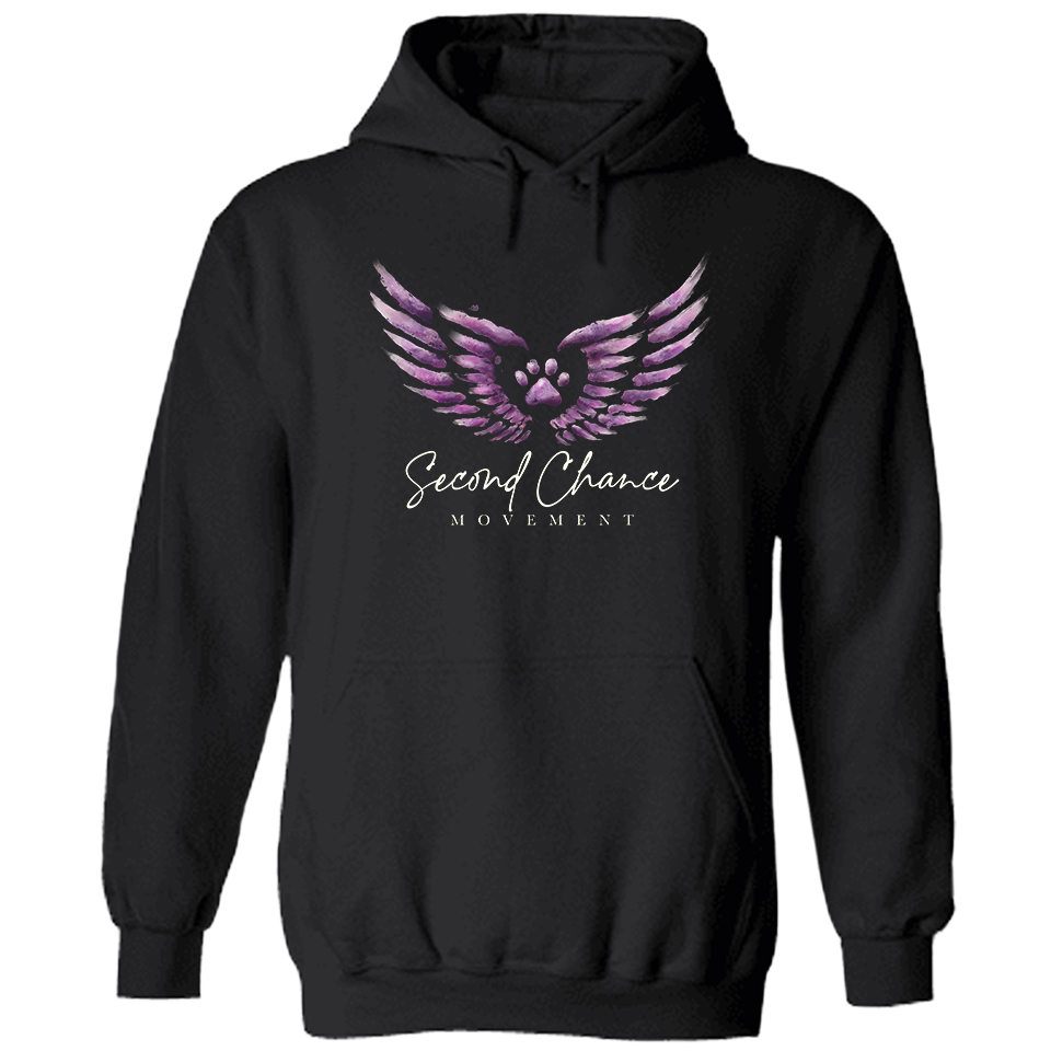 Image of Second Chance Movement&#x2122; Watercolor Hoodie Black