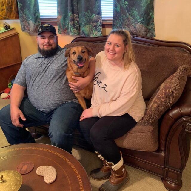 Couple reunited with dog