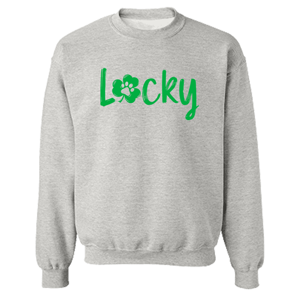 Image of Lucky Paw Sweatshirt Grey