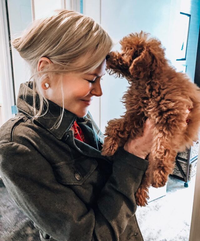 Nicole Kidman with dog