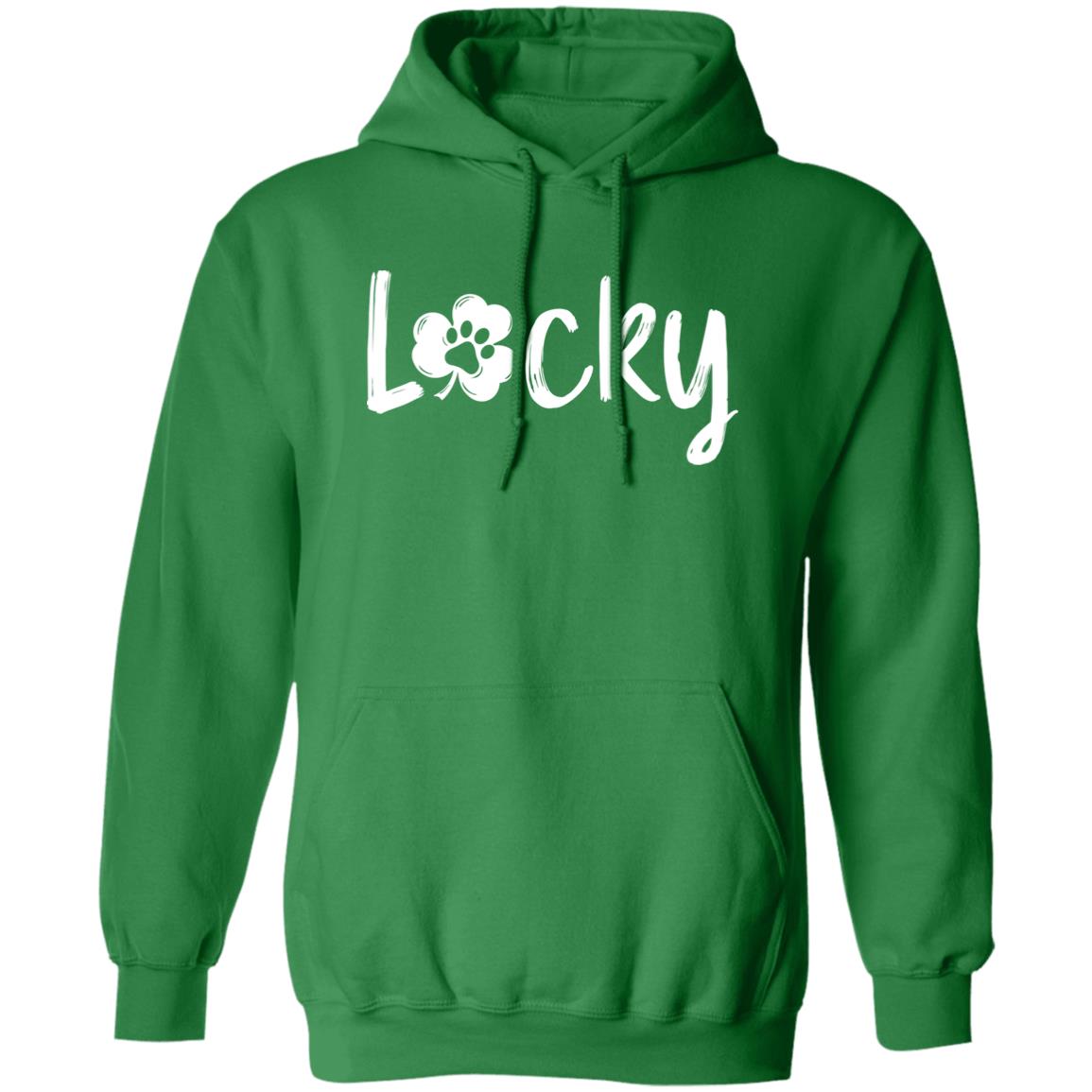 Image of Lucky Paw Pullover Hoodie Green