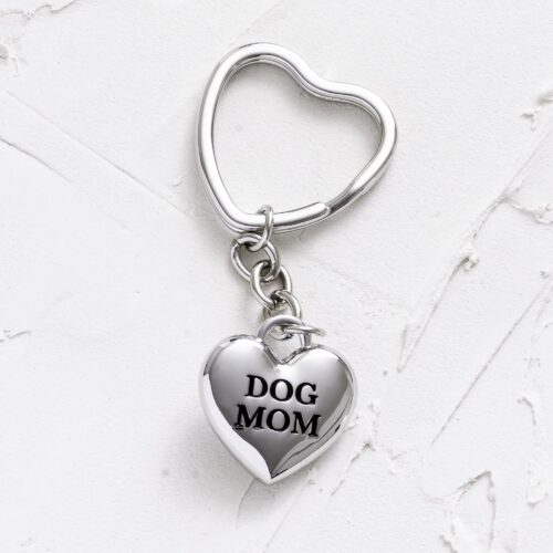 New Dog Mom Heart Keychain & Purse Accessory