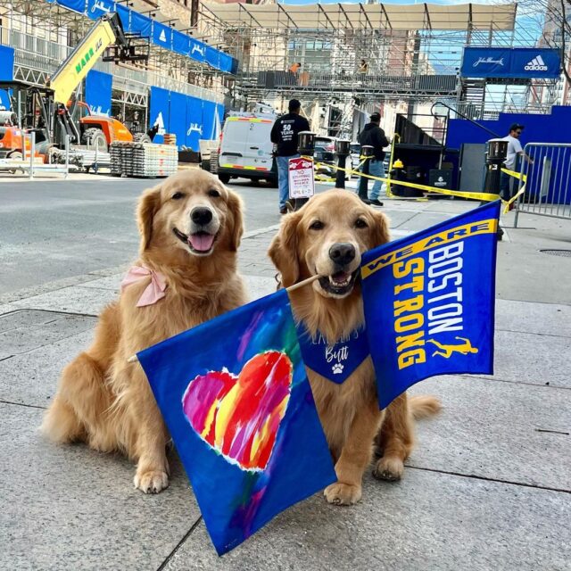 Spencer and Penny at Boston Marathon