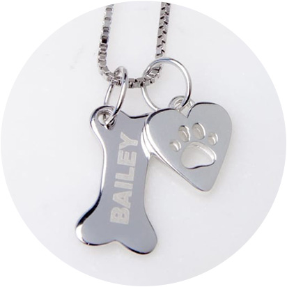 Valentine Special Deals for  Personalized Dog Mom Necklaces Products