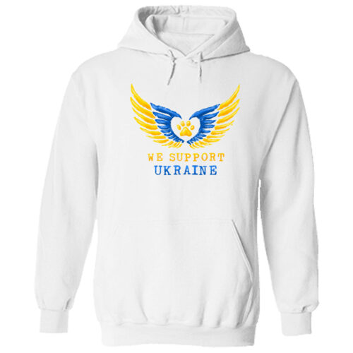 Wings For Ukraine Hoodie White