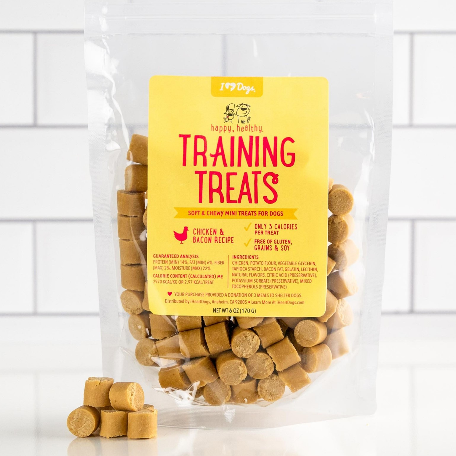 Happy, Healthy™ Soft & Chewy Chicken & Bacon Training Treats