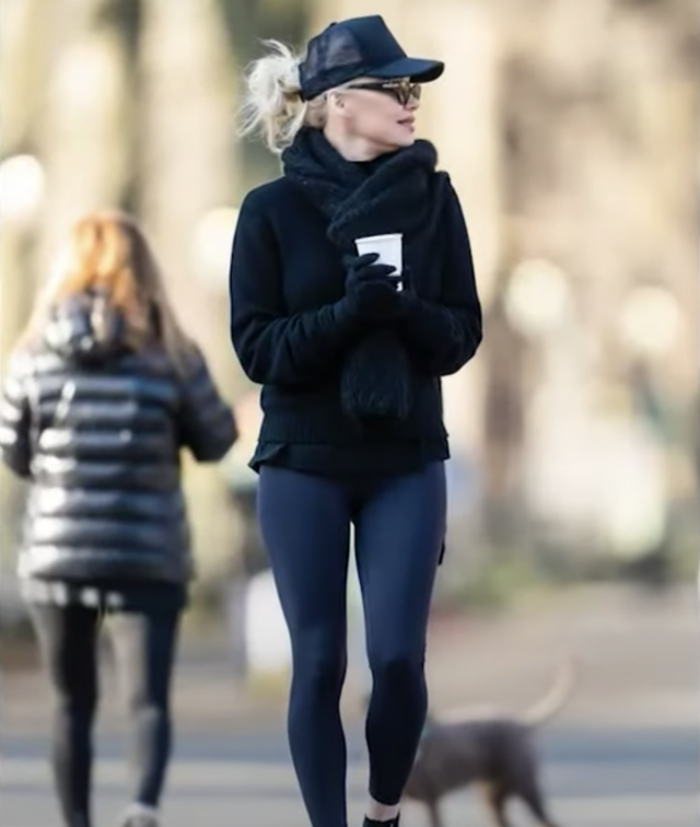 Pamela Anderson going for walk