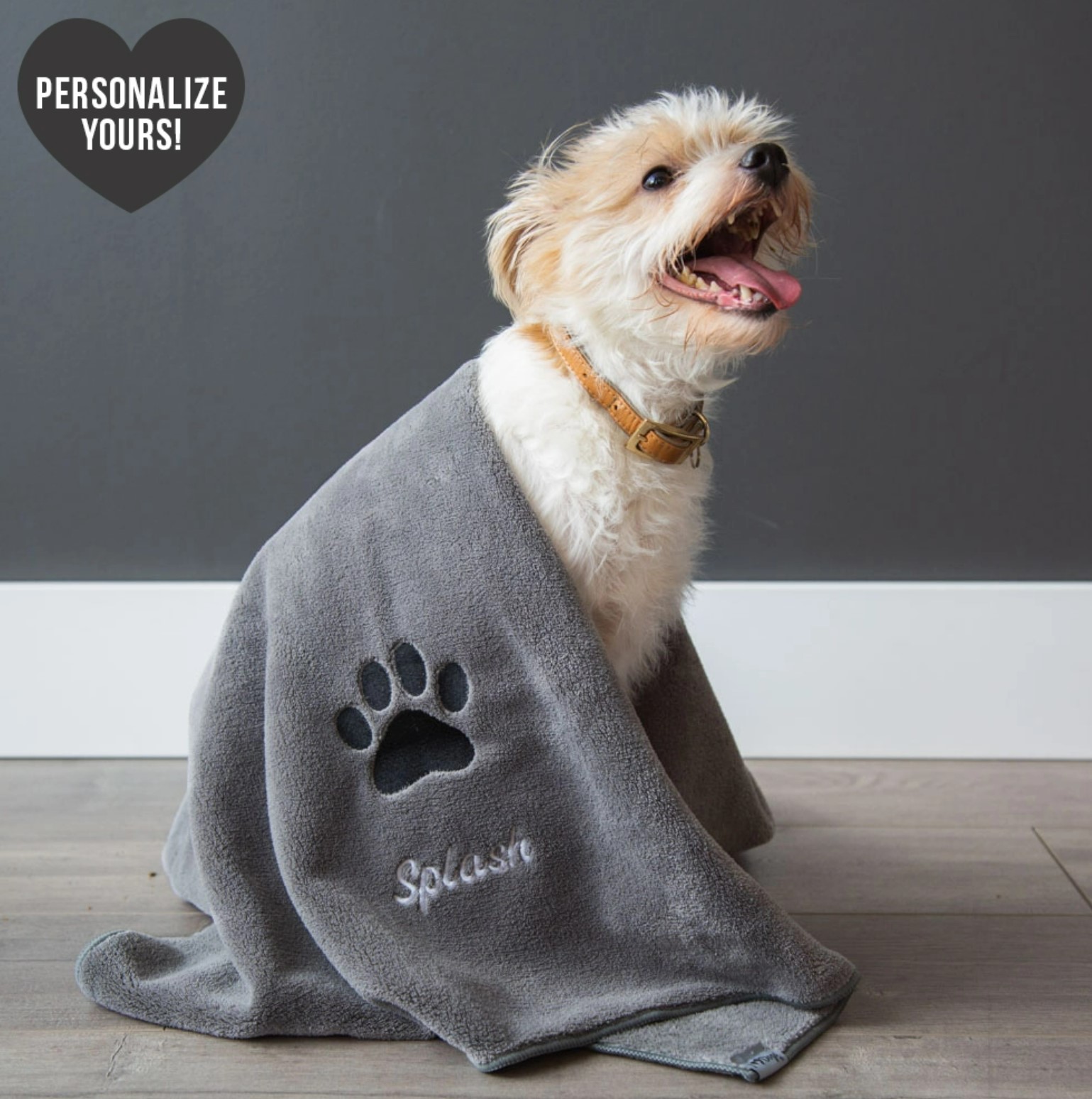 Large Customizable Premium Bath Towel For Dogs
