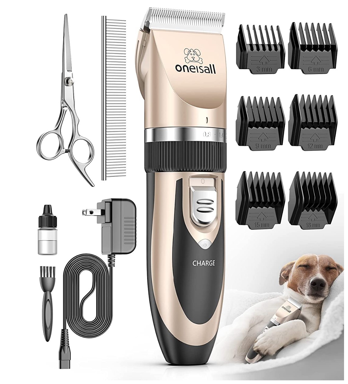 oneisall Rechargeable Dog Clippers
