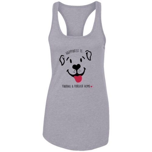 Happiness Is A Forever Home Ideal Tank Heather Grey