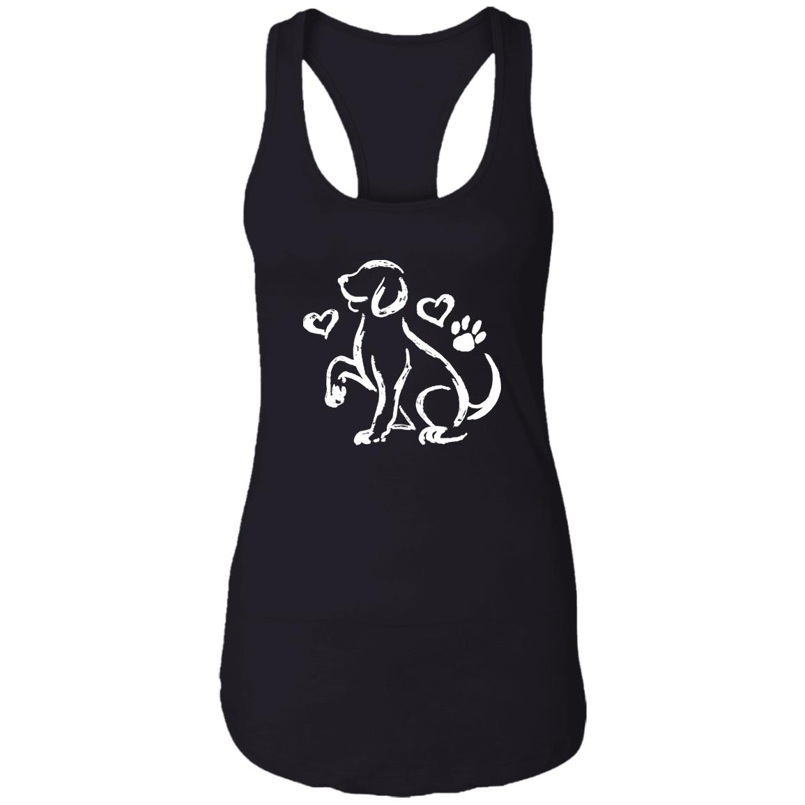 Image of Puppy Love Sketch Ideal Tank Black