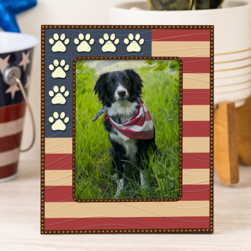 All American 🇺🇲 Pup Photo Frame - 6"x 5"