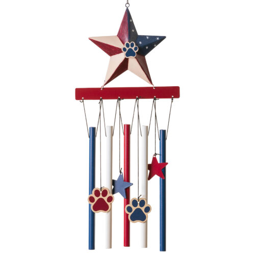 Paws & Stripes  🇺🇲 All American Wind Chime - Deal 25% OFF
