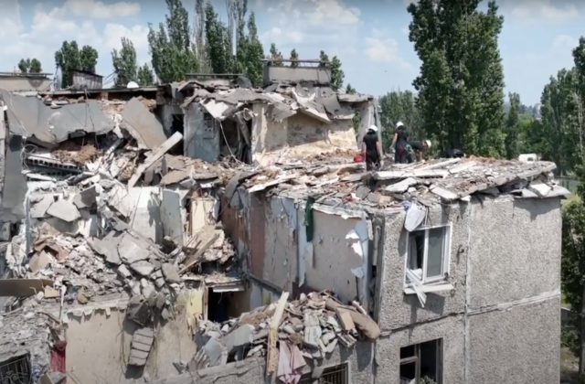 Ukraine apartment destroyed