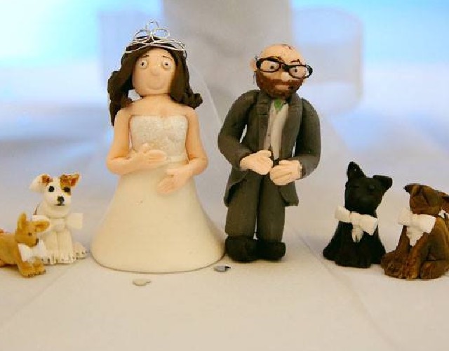 Cake Toppers with dogs