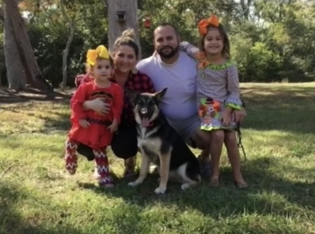 Family with lost German Shepherd