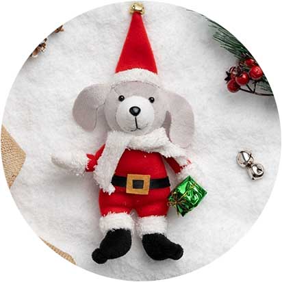 Heart Of Gold Dog Christmas Ornaments Products