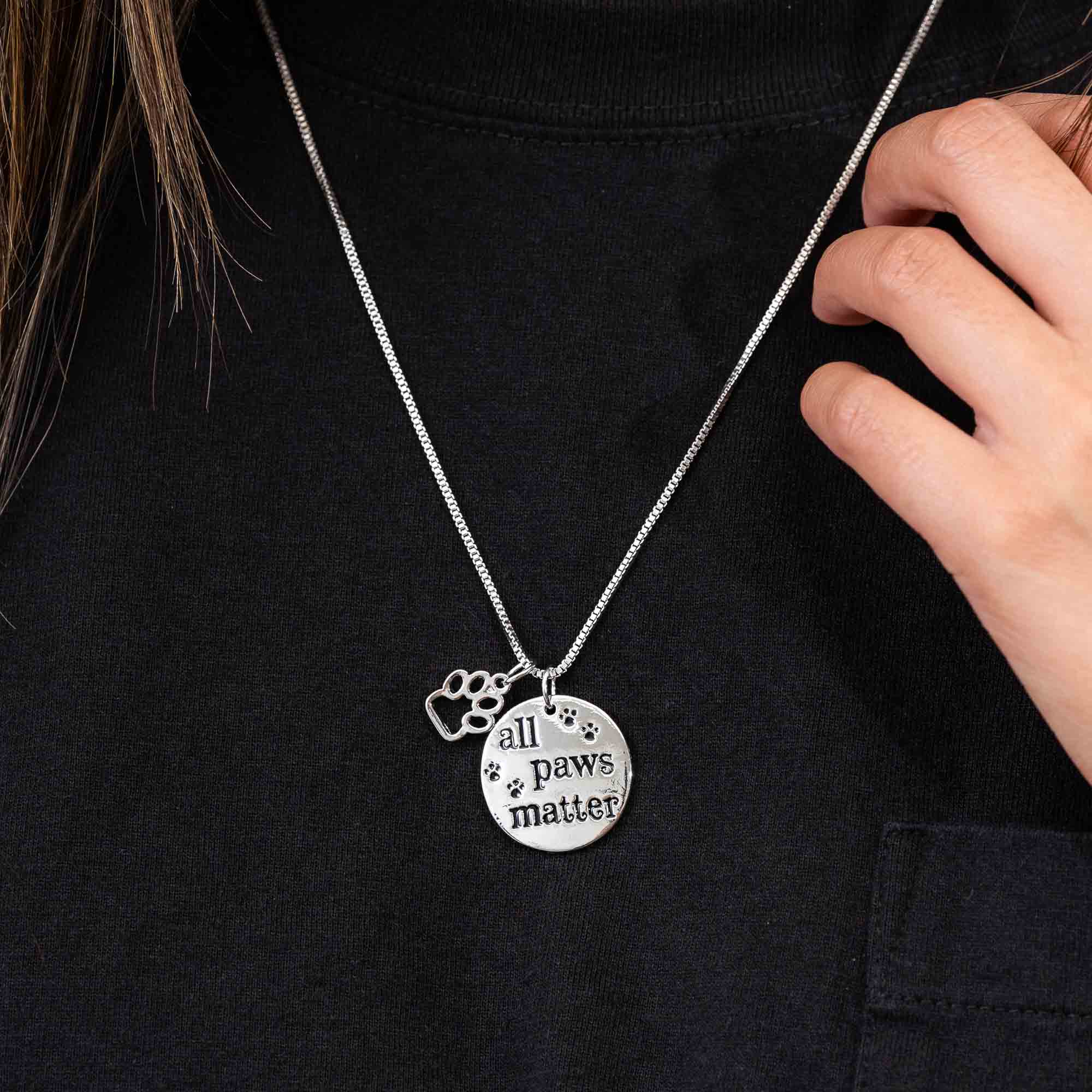Image of All Paws Matter - Every Dog Matters Necklace- Deal Over 50% Off